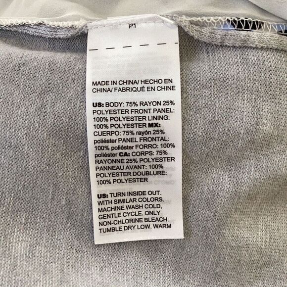 Chico’s Leopard Print Cardigan Sweater Chiffon Front Women’s (4) XXL - Picture 8 of 9